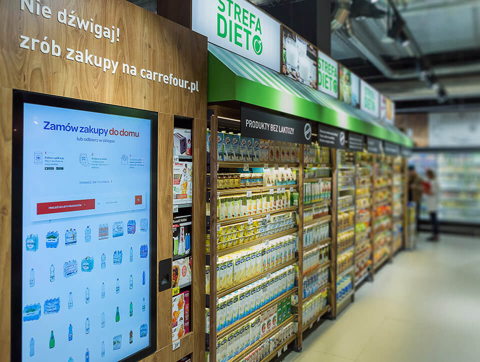 Ekrany Carrefour – innowacyjny pomysł na zakupy