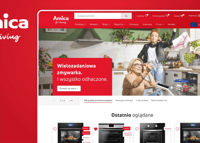 GoldenGrid presents: Amica’s new website