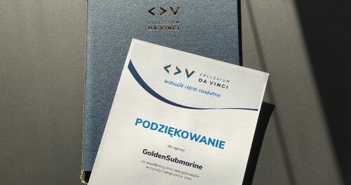 GoldenSubmarine Honorowym Partnerem CDV