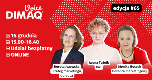 DIMAQ Voice #65: Rozmowy o strategii, lukach w briefach i komunikacyjnych zgrzytach.