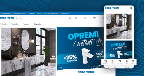 Recipe for functional e-commerce for the Croatian company Fero-Term