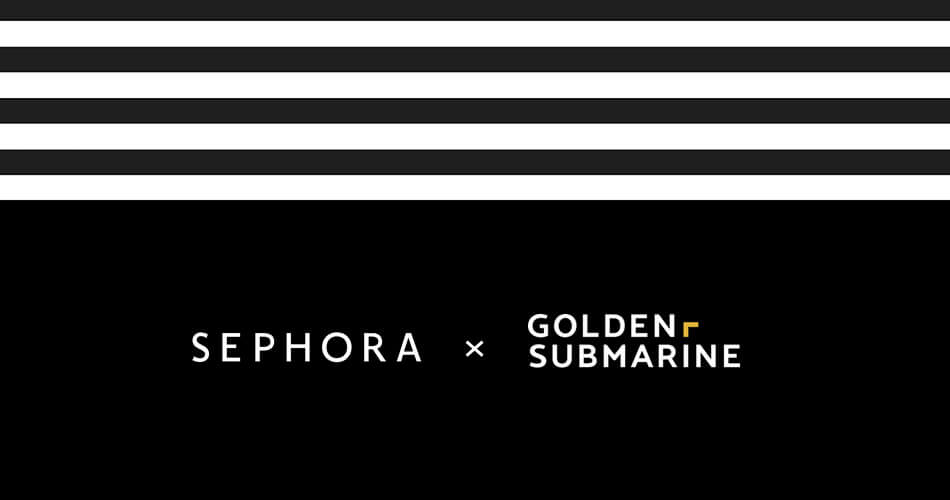 GoldenSubmarine z siecią Sephora w social mediach
